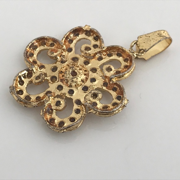 Women Necklace Gold Tone Fashion Bollywood Pendant - Picture 4 of 8